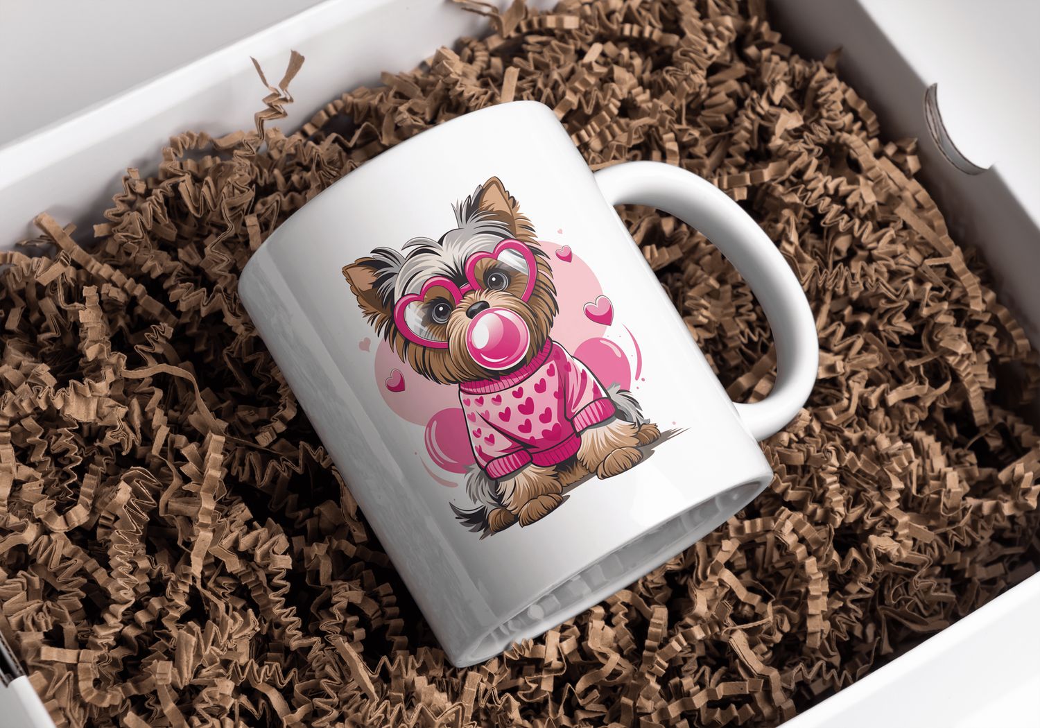 "Mok" LOVE DOG , met bubblegum