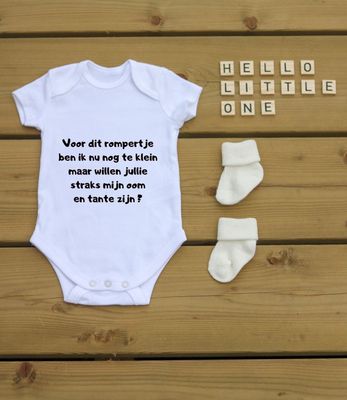 Rompertje Rompertje "Voor dit rompertje ben ik nog te klein"