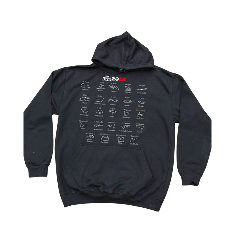Formule 1 kalender 2025 Hoodie