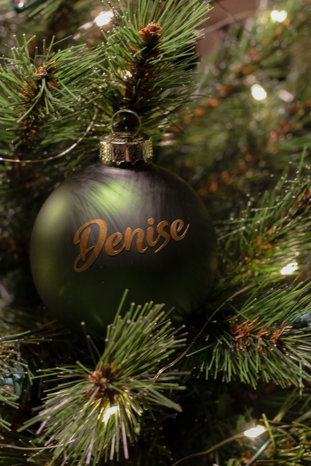 Gepersonaliseerde kerstbal Denise Gepersonaliseerde kerstbal Denise