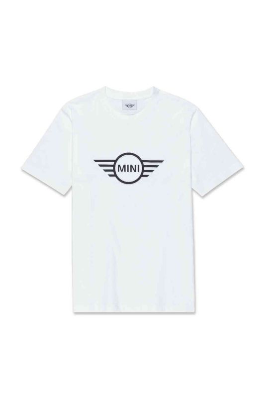 MINI T-Shirt Men&#39;s Wing Logo Embossed Weiss