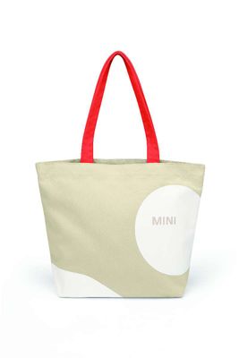 MINI Car Face Detail Shopper - Vibrant Silver / Weiß / Rebell Red