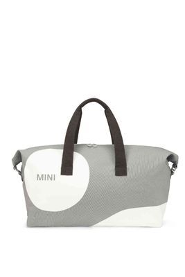 MINI Duffle Bag Car Face Detail Grey/White