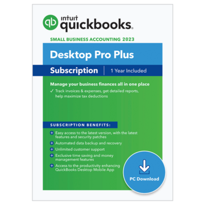 QuickBooks Pro Plus 2023 - 1 Year Subscription