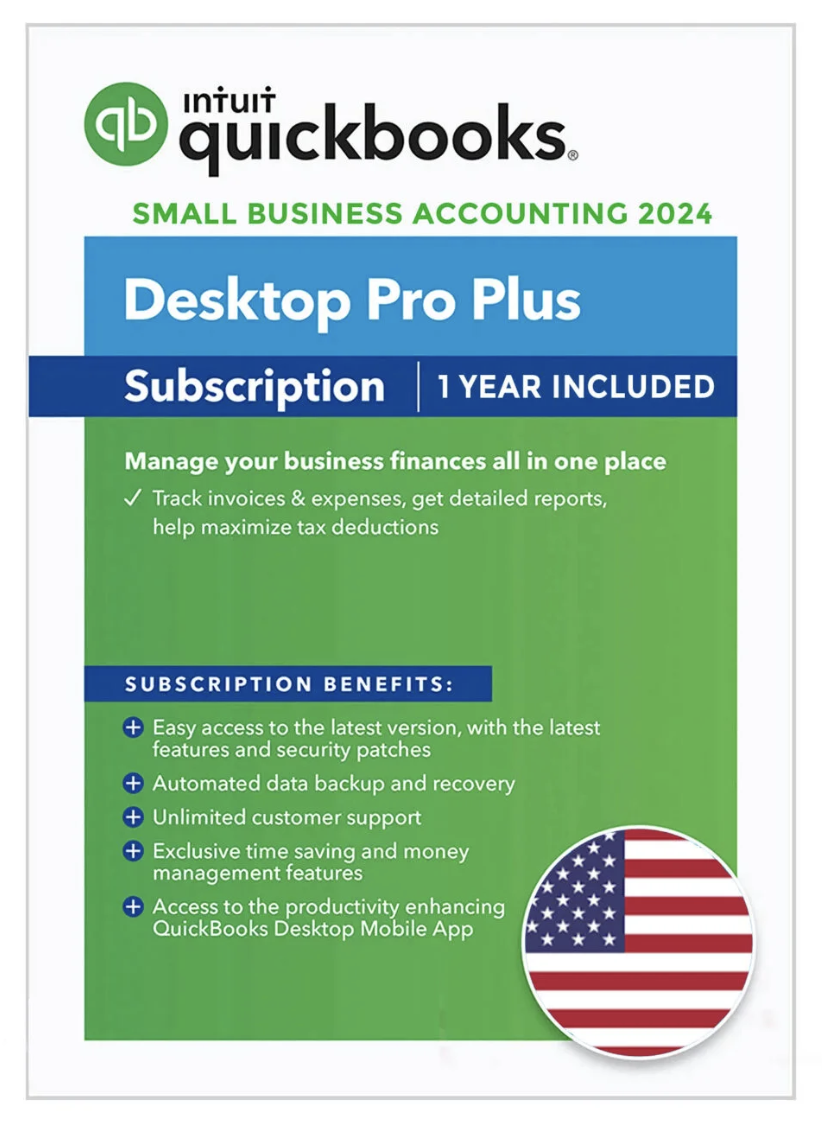 QuickBooks Pro Plus 2024 - 1 Year Subscription