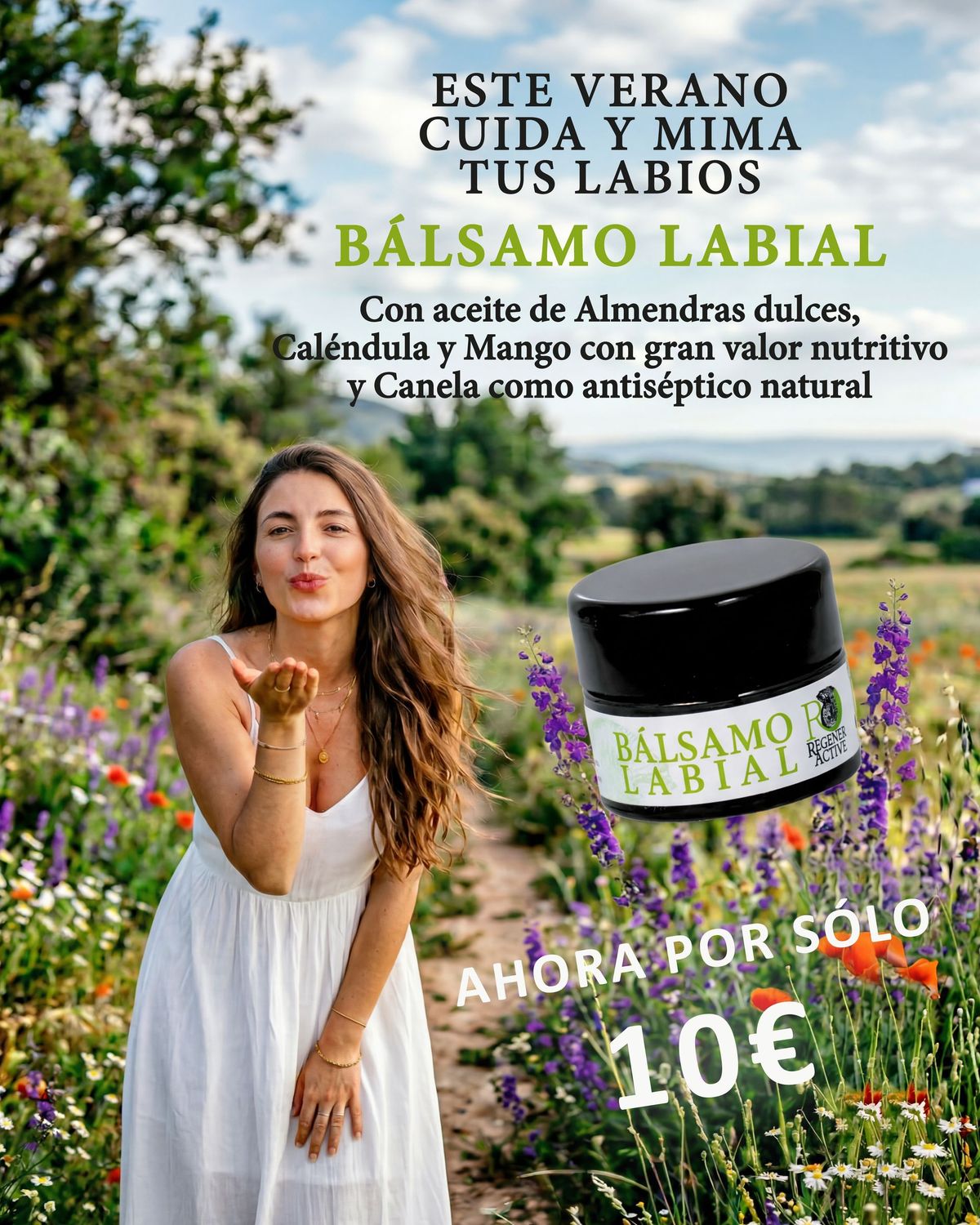 Promoción Bálsamo labial  15ml antes 15 € ahora 10 €