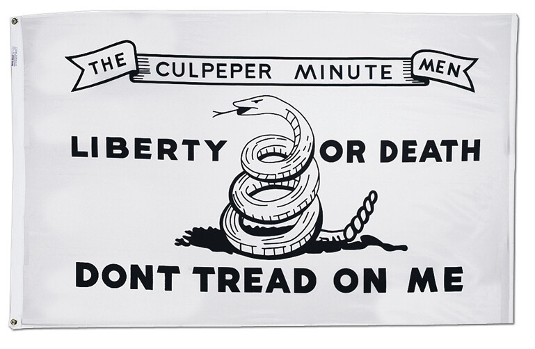 Culpeper Minutemen 3x5 ft. SolarGuard Nyl-Glo  100% Made in USA  with brass Grommets.