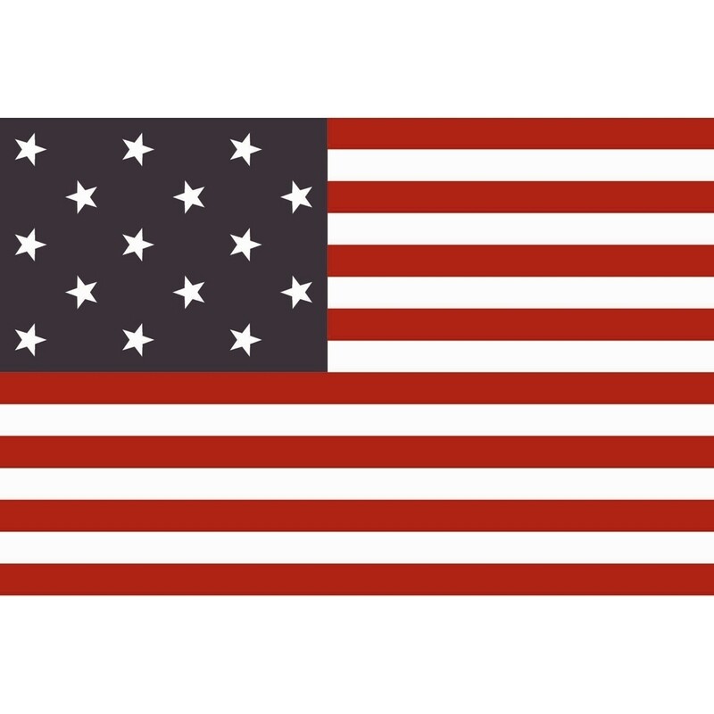 3x5 Star Spangled Banner, 100% Cotton Period Authentic, Made in The USA with brass grommets.