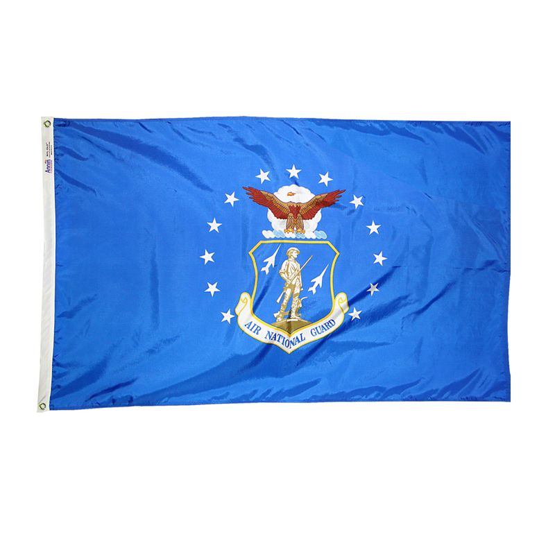 3X5 ft Air National Guard Flag.  Nylon SolarGuard, Nyl-Glo , 100% Made in USA, Annin 2608