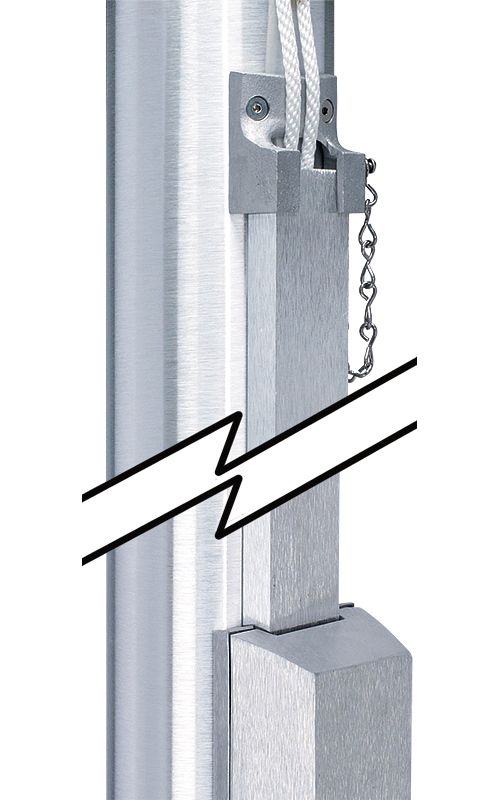Halyard Cover Channel - 5' Channel with top bracket
