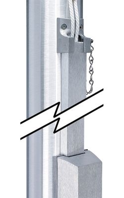 Halyard Cover Channel - 5' Channel with top bracket