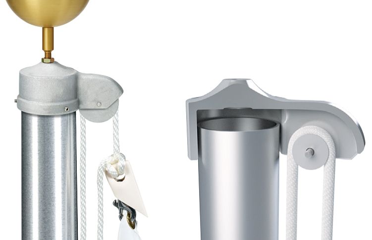 American Tradition  Tapered 25' Aluminum Flagpole Kit