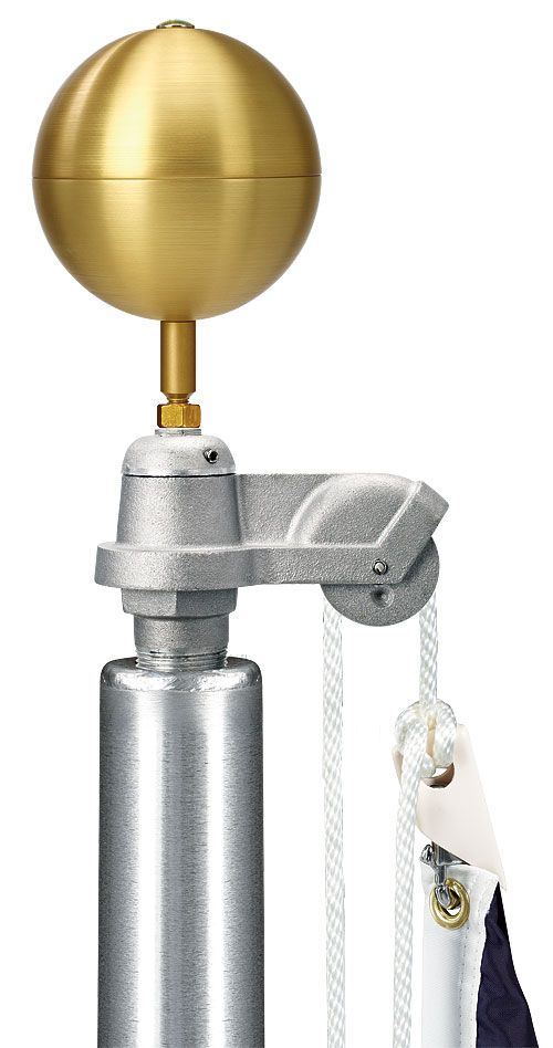 45 foot, Double Section Flagpole. External Halyard. Concord Continental  Series - ESR 45  Many options available. FREE FREIGHT