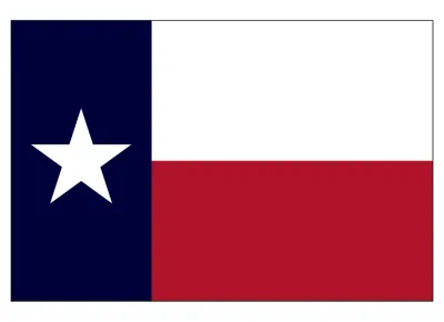 Texas State Flag 3x5 ft. Nylon SolarGuard Nyl-Glo 100% Made in USA to Official State Design Specifications. Texas State Flag 3x5 ft. Nylon SolarGuard Nyl-Glo 100% Made in USA to Official State Design Specifications.