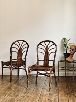 Paire de chaises de type Maugrion