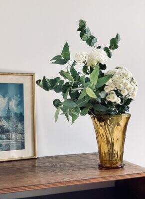 Vase art déco ambré