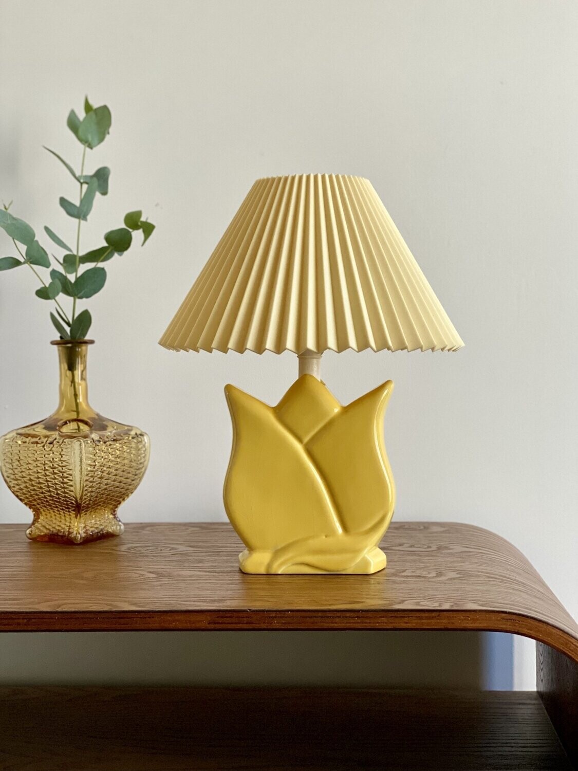 Lampe tulipe en céramique