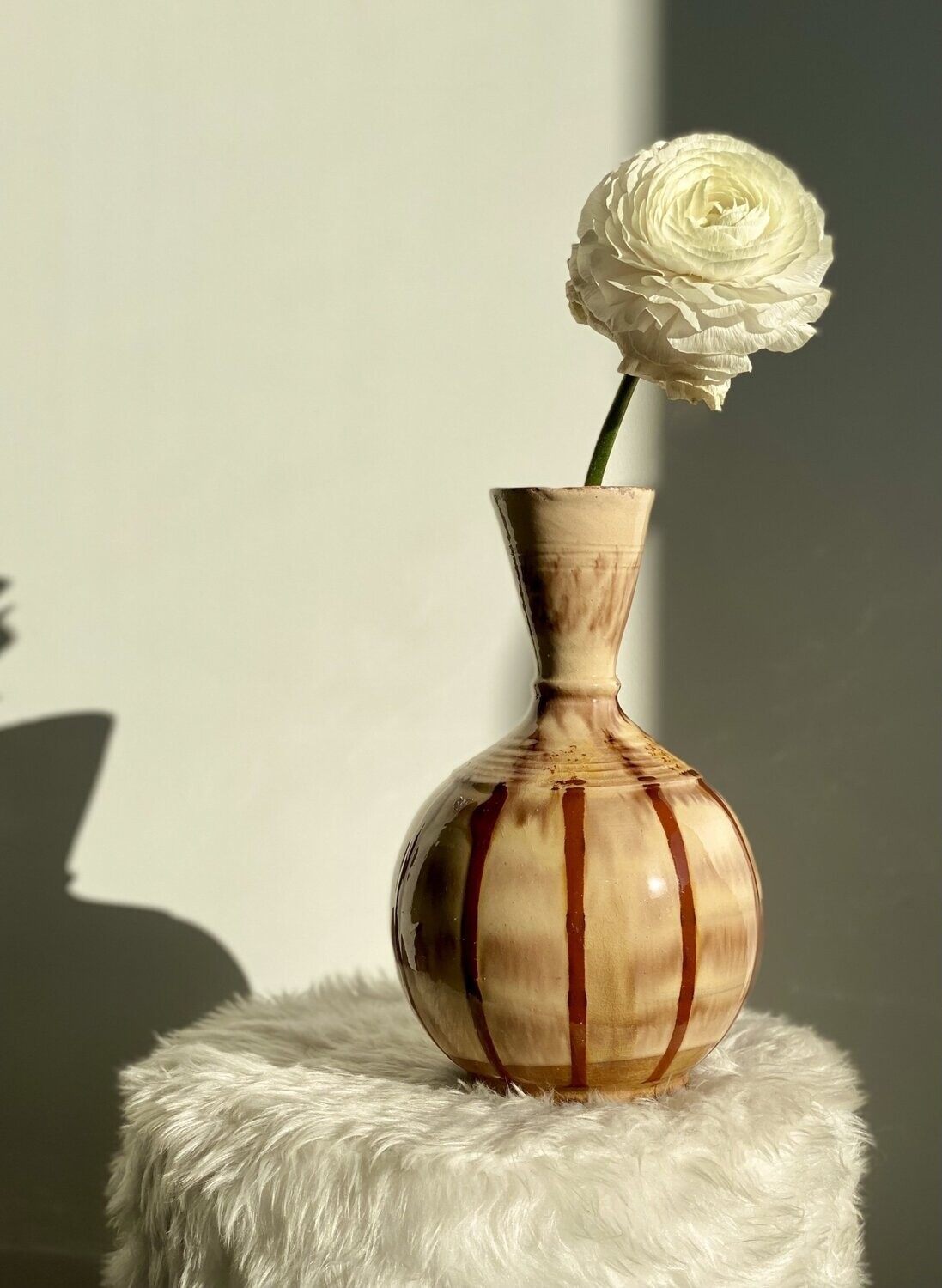 Soliflore boule en  céramique