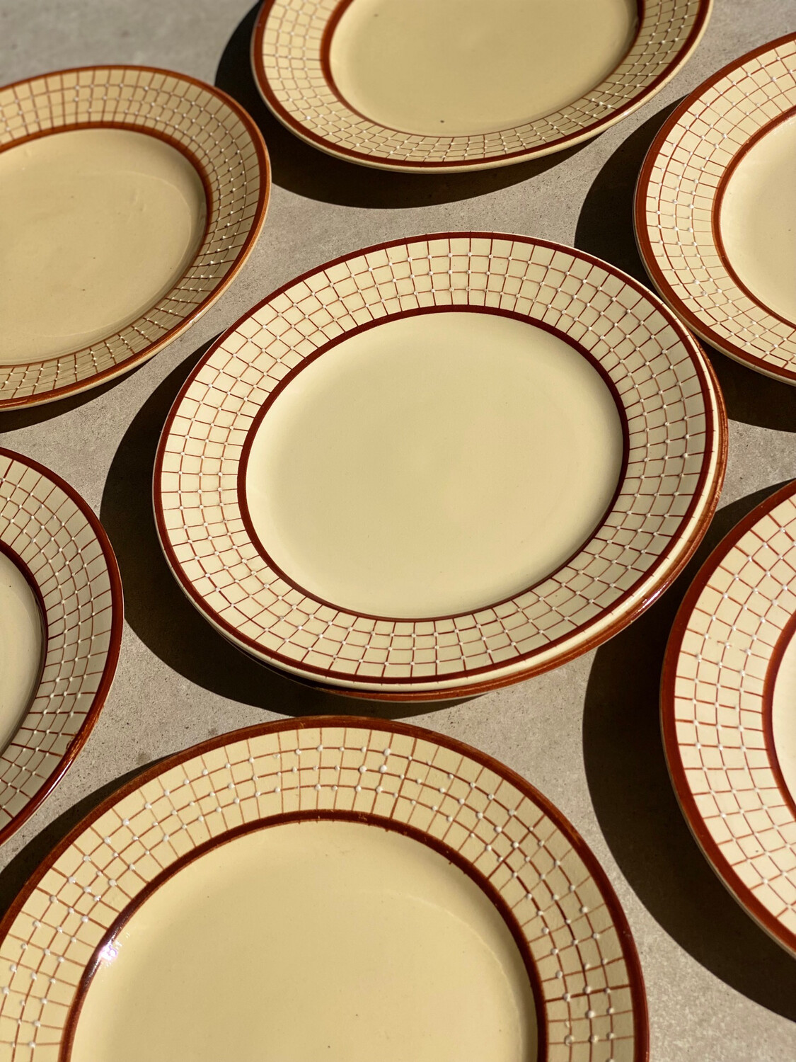 6 assiettes plates "Colmar" - Longchamp