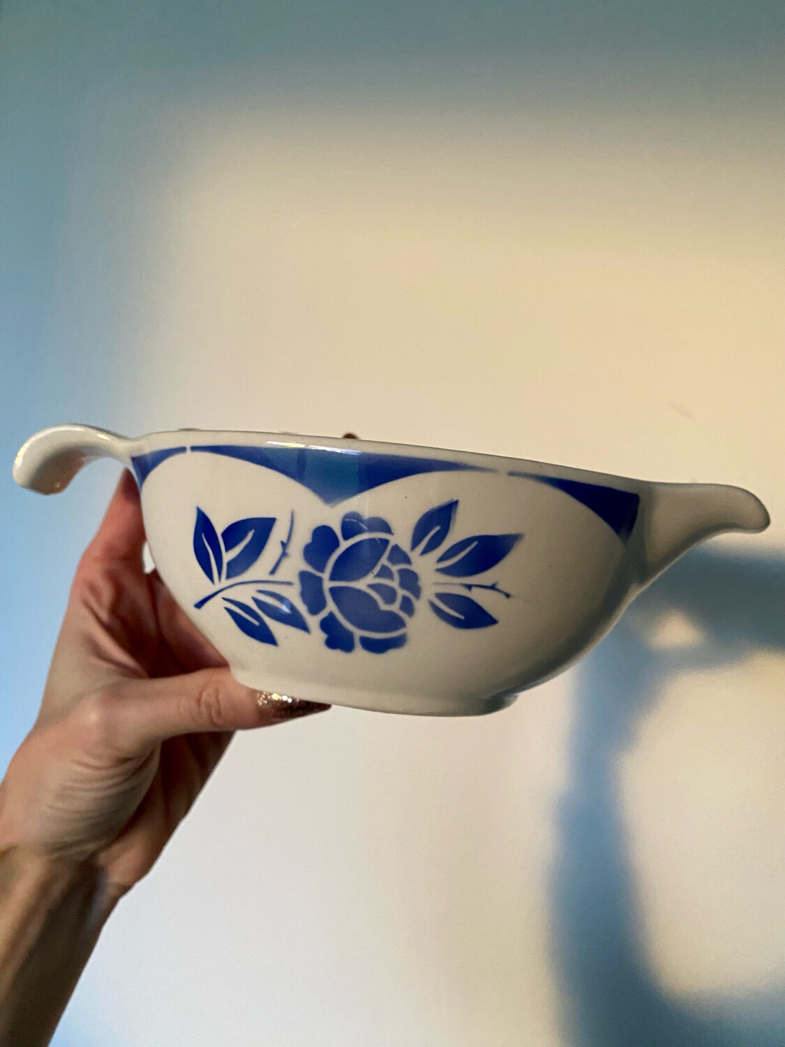Saucière "Corsica" bleue - Digoin Sarreguemines