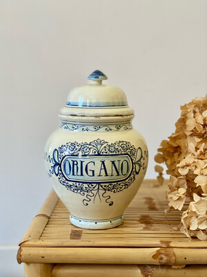 Ancien pot d’apothicaire - Origan