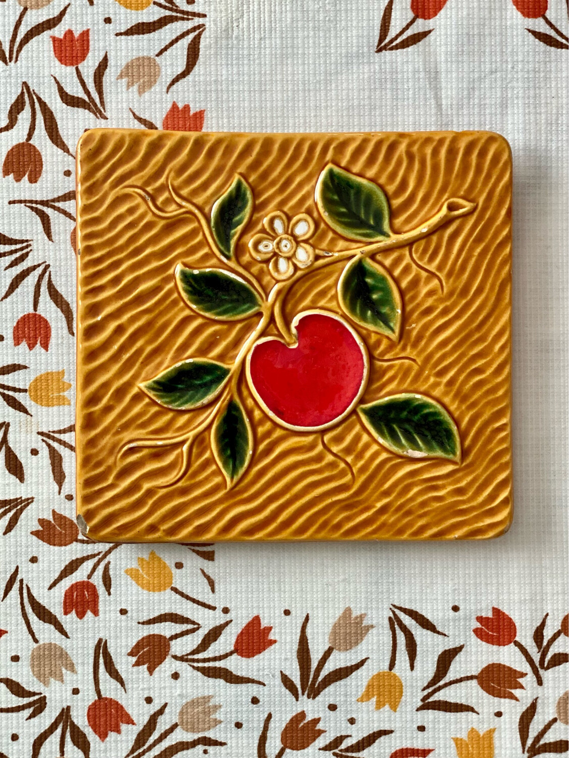 Dessous de plat "Pommier" - Poterie de la Brague