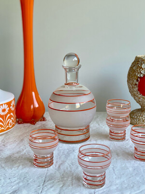 Service à liqueur boule 60-70’s