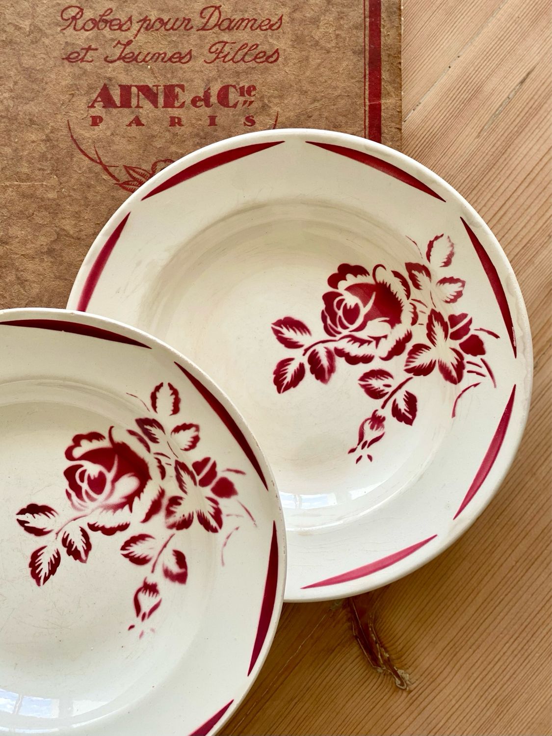 Duo d’assiettes creuses "Versailles" - Badonviller