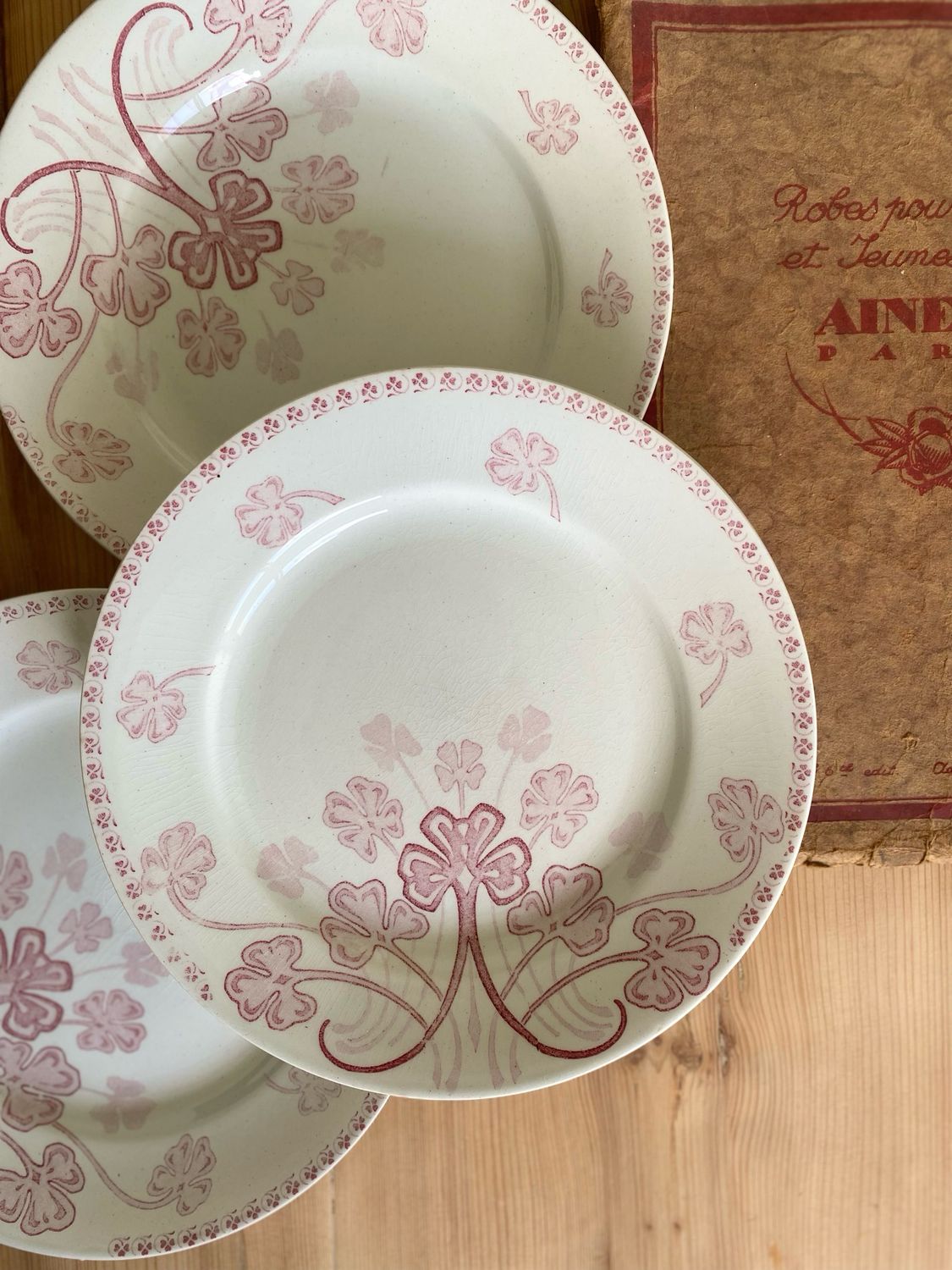 3 assiettes "Lucien" - Lunéville