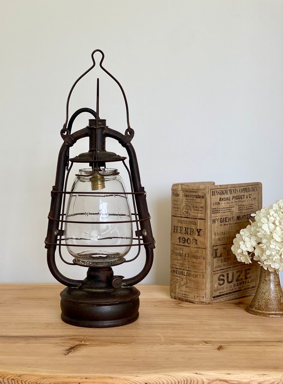 Lampe tempête  "La Parisienne" - électrifiée