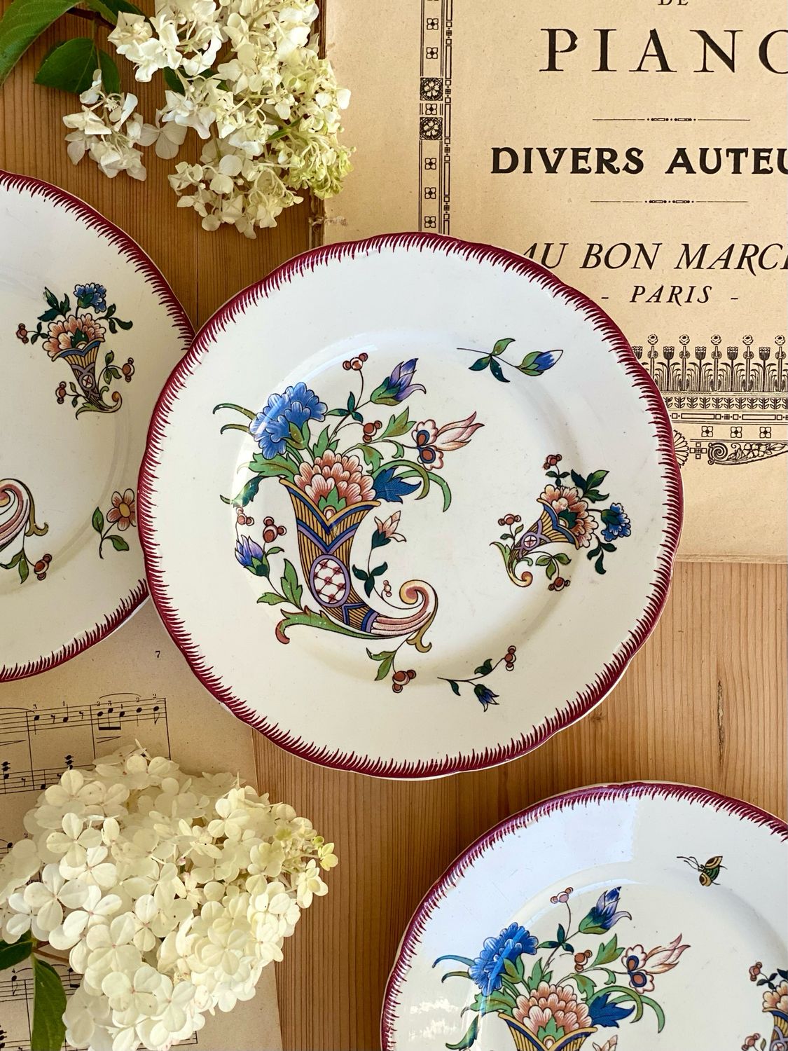 3 assiettes à dessert - Sarreguemines