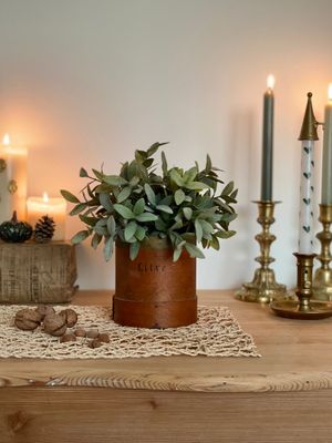 Ancienne mesure à grains en bois - Un Litre