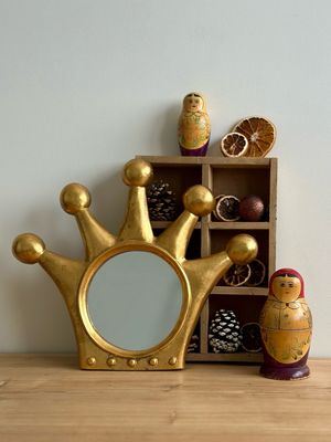 Miroir doré - Couronne