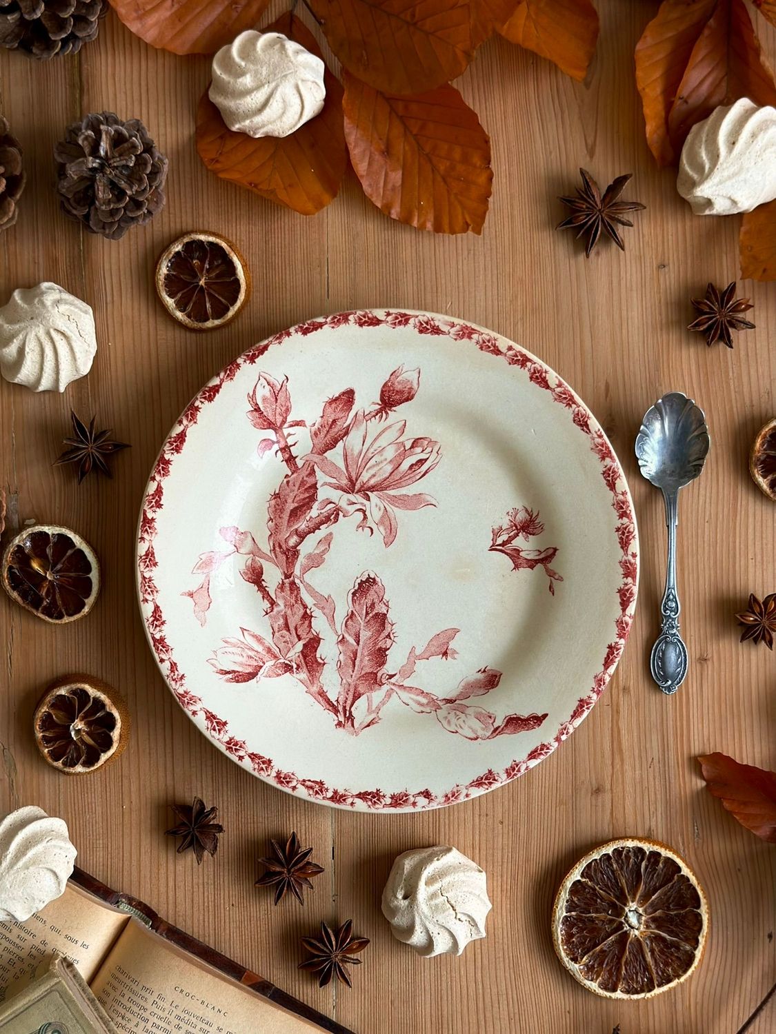 Petite assiette "Cactus" - Gien - modèle rouge