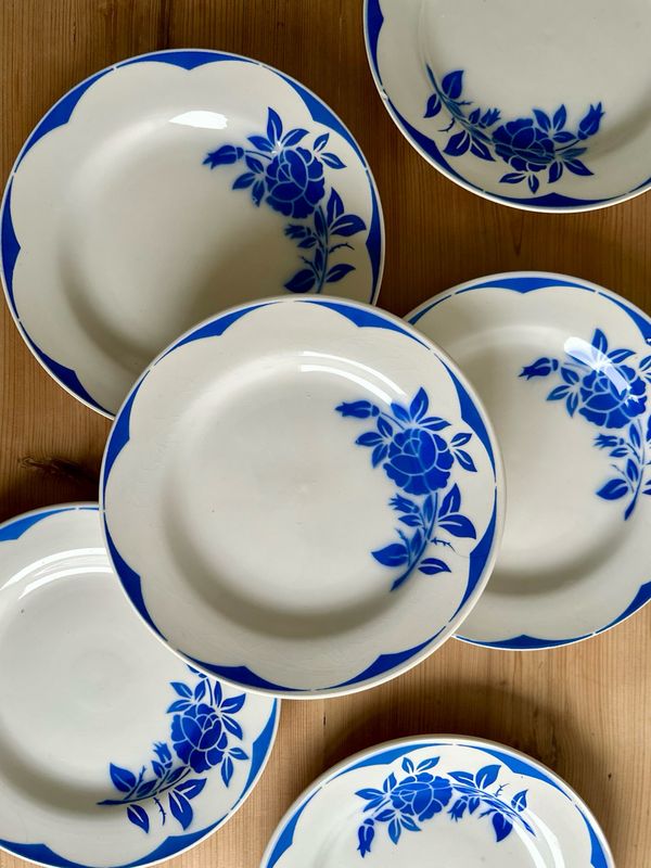 6 assiettes "Corsica" - Digoin Sarreguemines