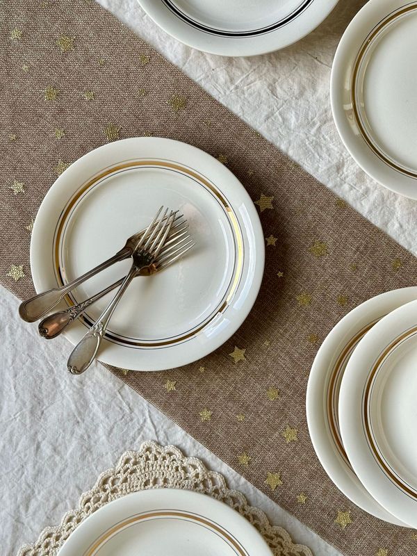 8 assiettes liserés dorés - Villeroy & Boch