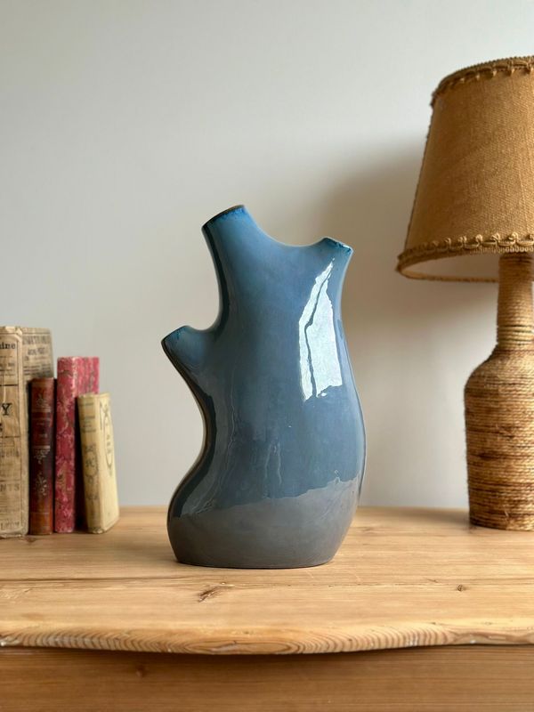 Vase décoratif bleu