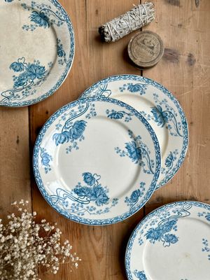 4 assiettes "Royat" - U&C Sarreguemines