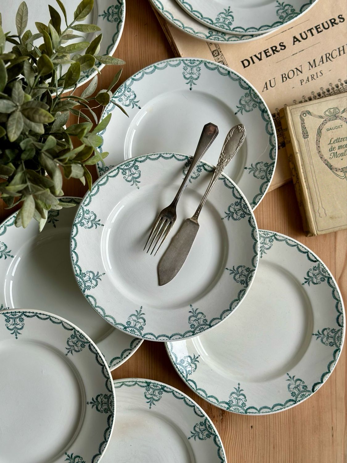 10 assiettes "H451" - Moulin des Loups