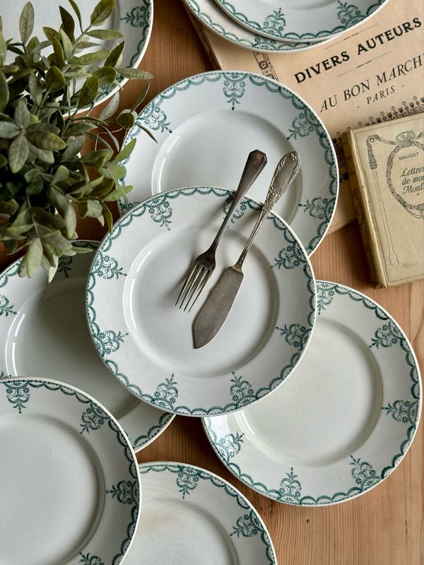 10 assiettes "H451" - Moulin des Loups