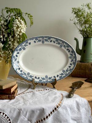Plat ovale "Noisettes" - U&C Sarreguemines