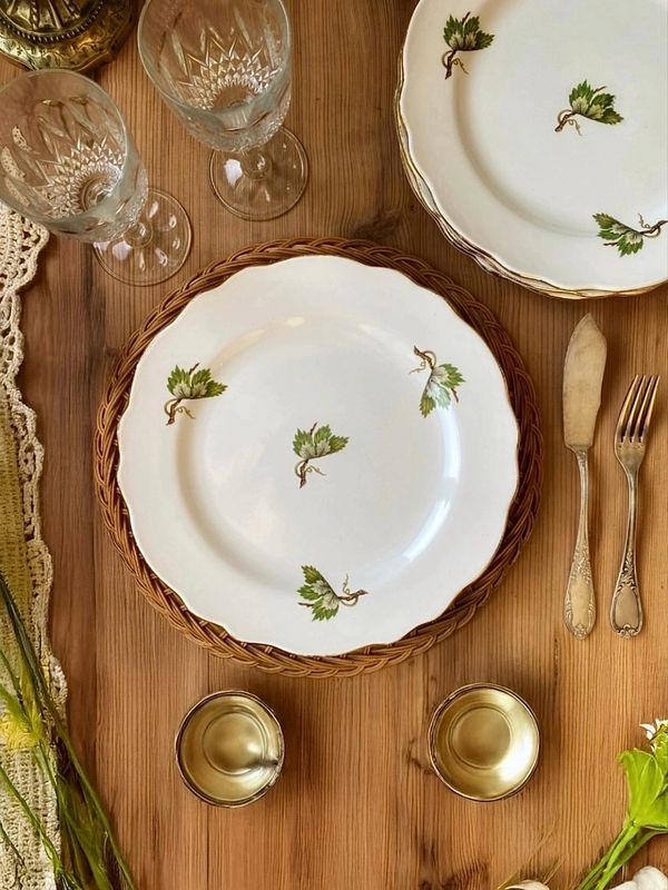 4 assiettes "Chambon" - Salins