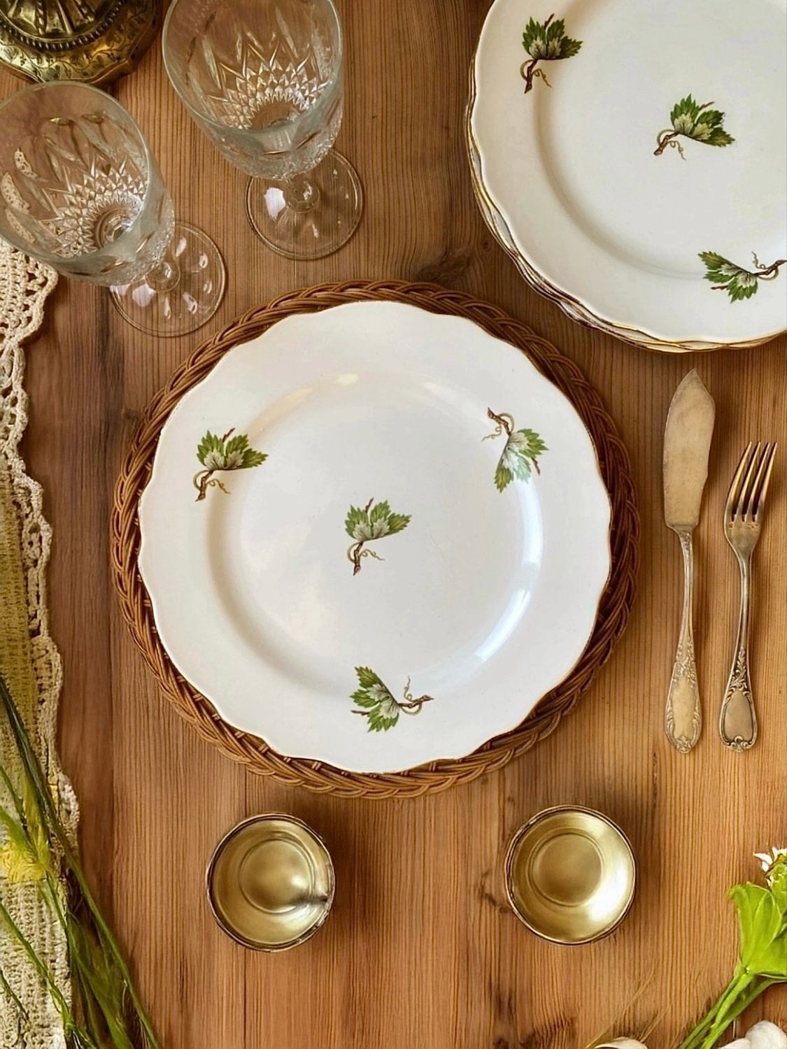 4 assiettes "Chambon" - Salins