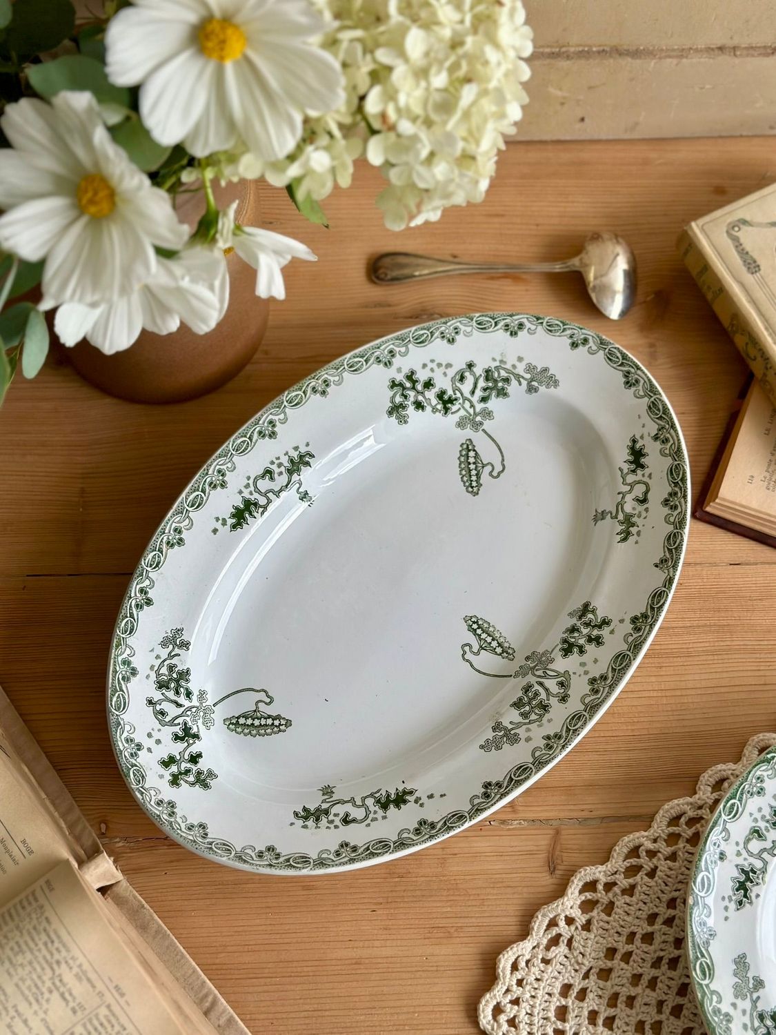 Plat ovale "Modern Style" - Saint Amand