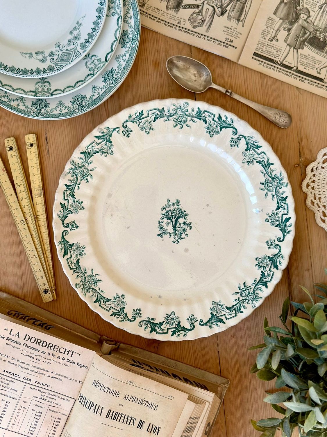 Grand plat rond "Louis XVI" - Longchamp