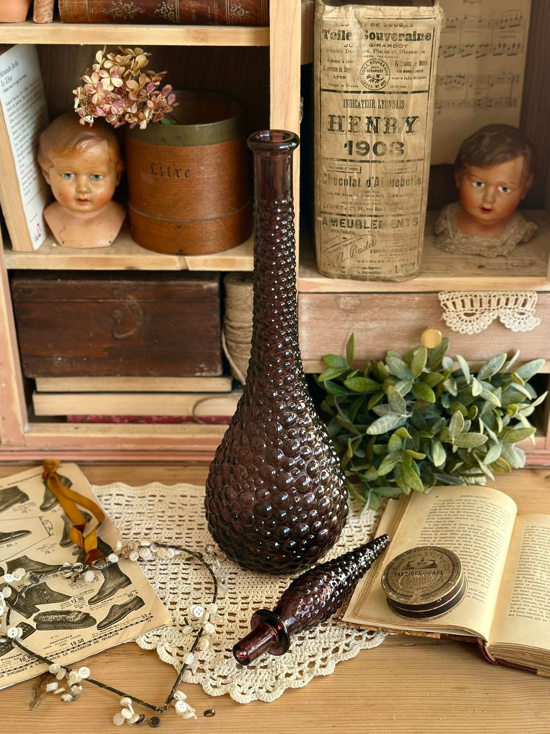 Carafe Genie Bottle - Empoli - violet