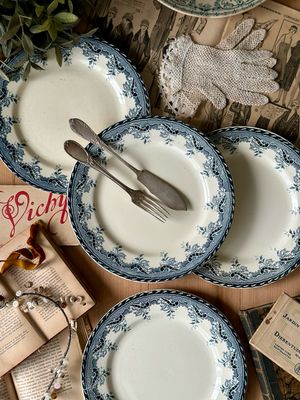 4 assiettes " Villa " - Salins