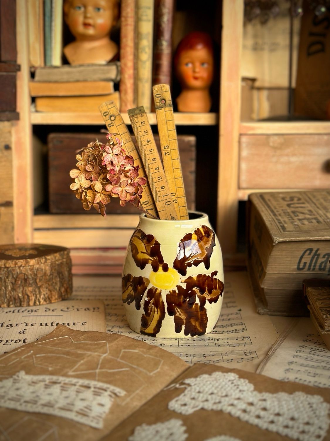 Pot fleuri en céramique