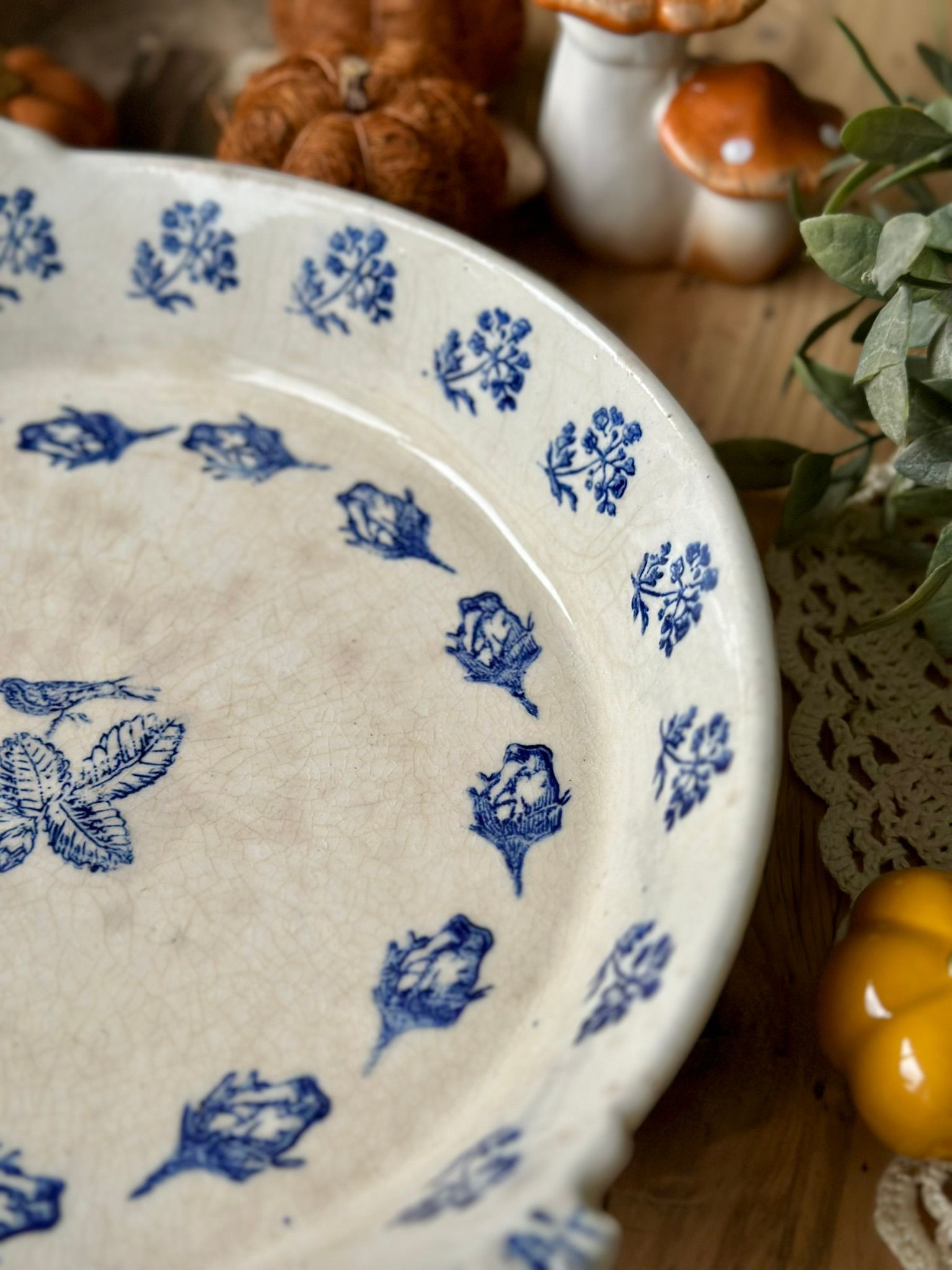 Grand plat ancien - Saint-Uze / Saint-Vallier