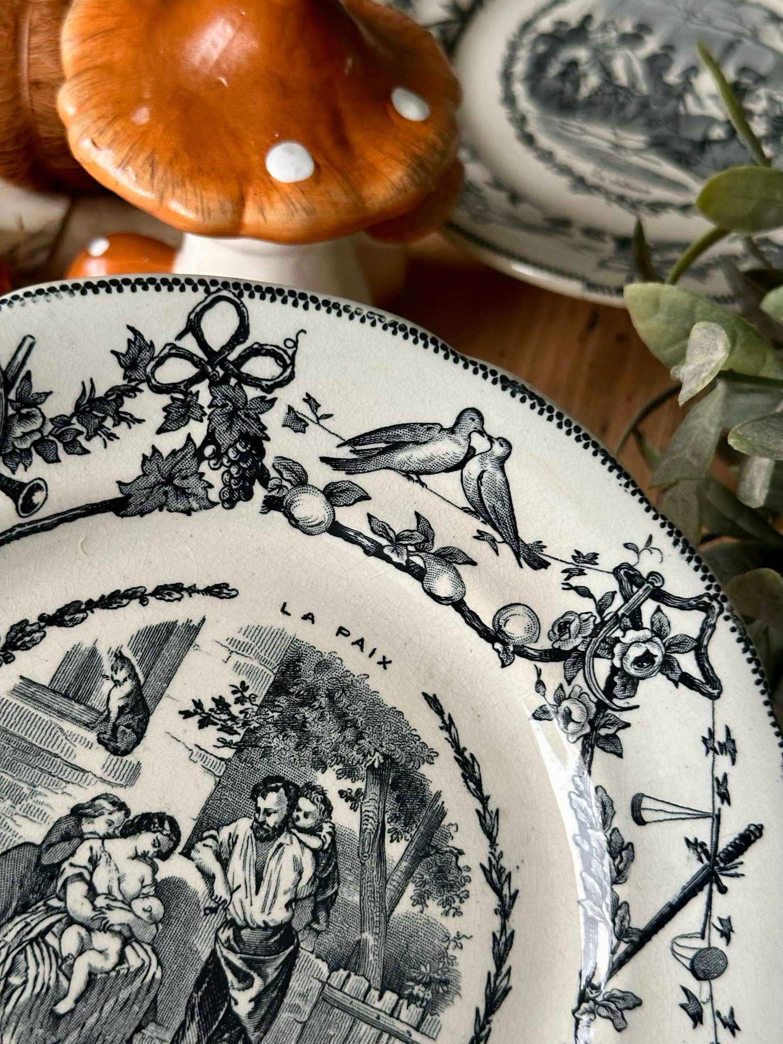 5 assiettes parlantes H.Boulenger - Choisy le Roi